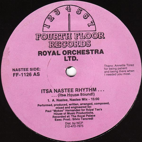 12-дюймовая пластинка ROYAL ORCHESTRA LTD. Itsa Nastee Rhythm FF1126BS ЧЕТВЕРТЫЙ ЭТАЖ 1991 США Танцевальная Электроника Б/У