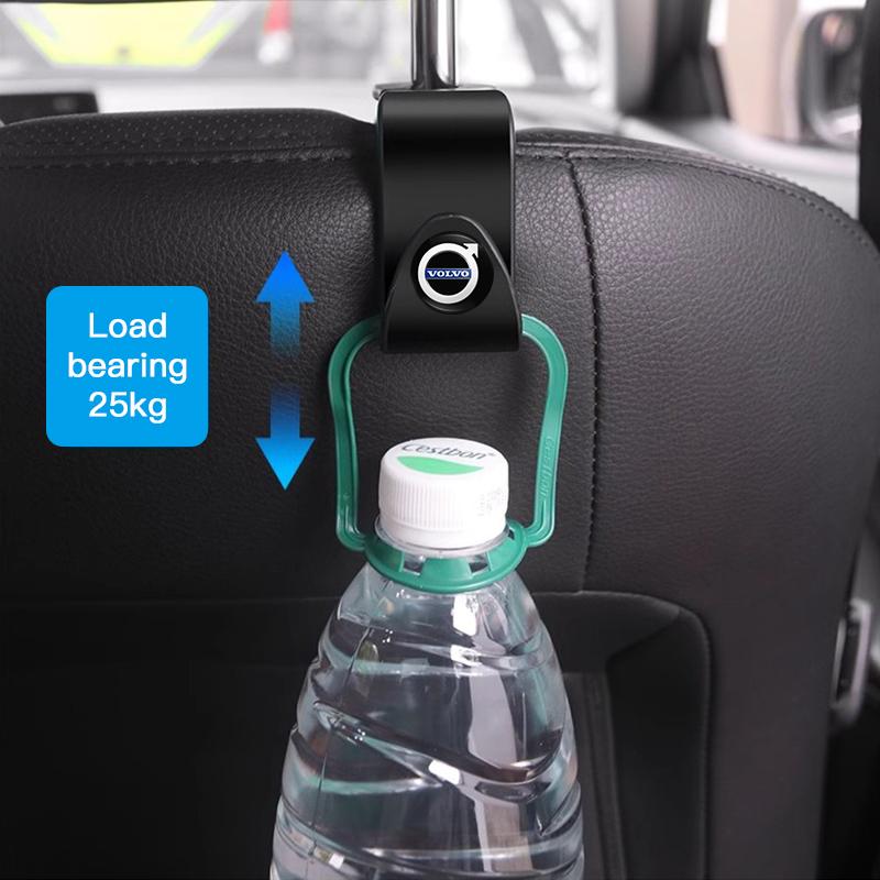 2Pcs Car Seat Headrest Hook Hanger Storage Organizer For Volvo XC90 V90 V60 XC60 V40 EC40 EX40 S80 S60 S90 C40 XC40 V70 XC70 C30