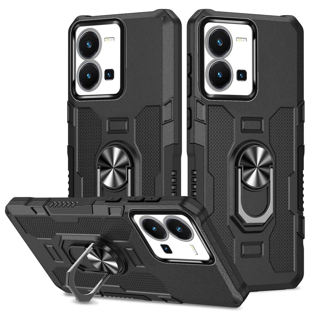 Противоударный защитный чехол Peatkop для VIVO Y35 Y22S Y22 4G, силиконовый чехол + подставка из поликарбоната, задняя крышка для телефона VIVO V25 5G X80 Lite