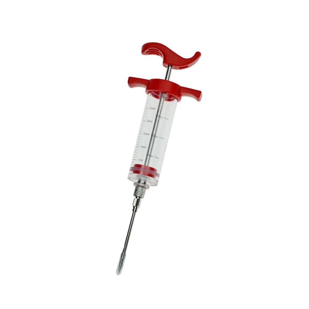 Barbecue Marinade Syringe Stainless Steel Marinade Syringe Turkey Sauce Injection Chicken Kitchen Utensils Kitchen Accessories