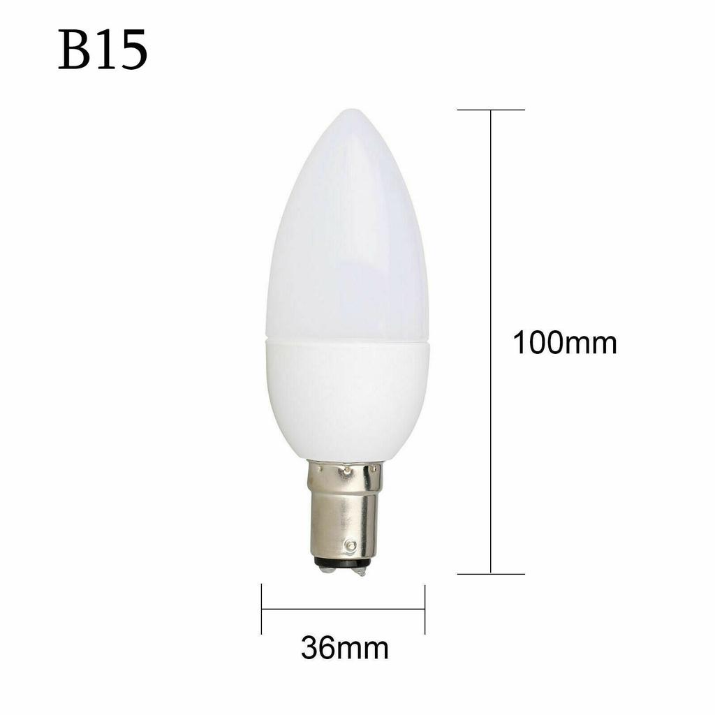 5X Светодиодная лампа-свеча E27 E12 B22 B15 E14 Люстра Пластиковый свет Пламенные лампы Лампочки Белый ac220v Теплый дом 3w