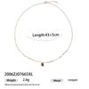 Elegant Copper Pendant Necklace With Natural Freshwater Pearl 18K Gold Plated Minimalist French Luxury Style Women