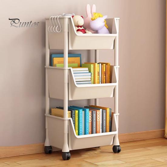 Передвижная стойка для хранения вещей, многофункциональный органайзер для хранения вещей с вращающимися на 360 градусов колесами, тележка, книжная полка, стеллаж для хранения вещей для кухни, ванной, столовой