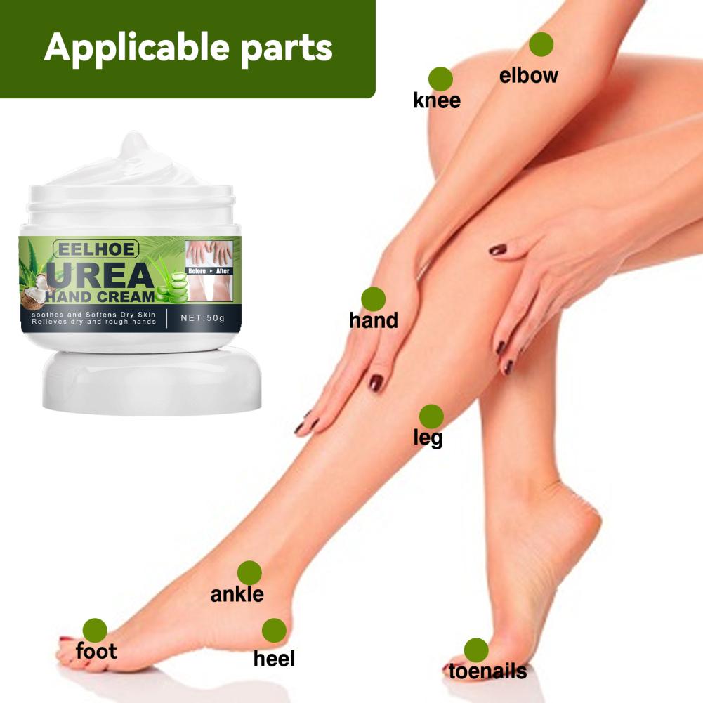50g Urea Foot Cream Hand Anti Cracking Moisturizing Calluses Dead Skin Repair Rehydration Soften Cuticle Smooth Restore