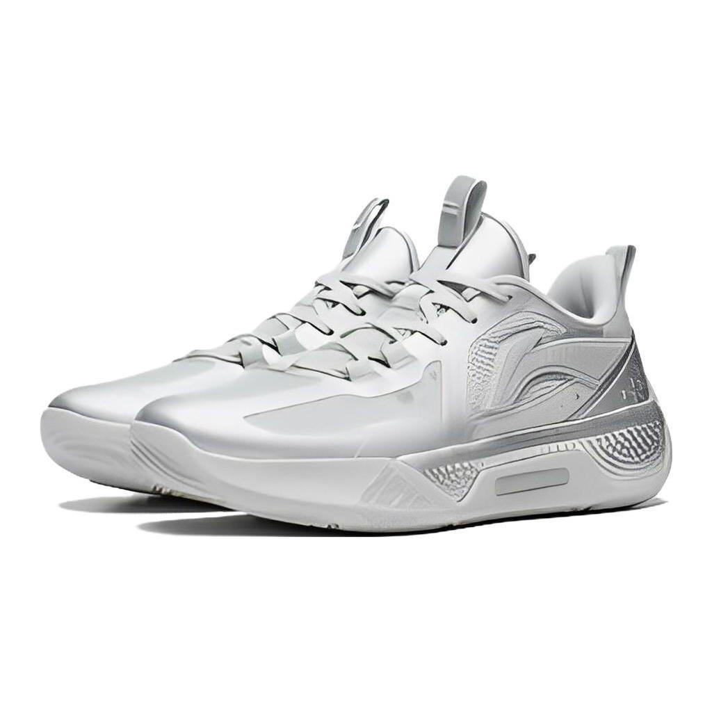 Li Ning Teen Childrens Shadow Bounce Technology Non-Slip Shock Absorbing Durable Lightweight Rebound Low-Top Childrens Basketball Shoes YKBT054-9