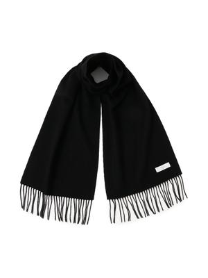 BEAMS Life Store by Beams Мужской однотонный шерстяной шарф, Черный/Один размер