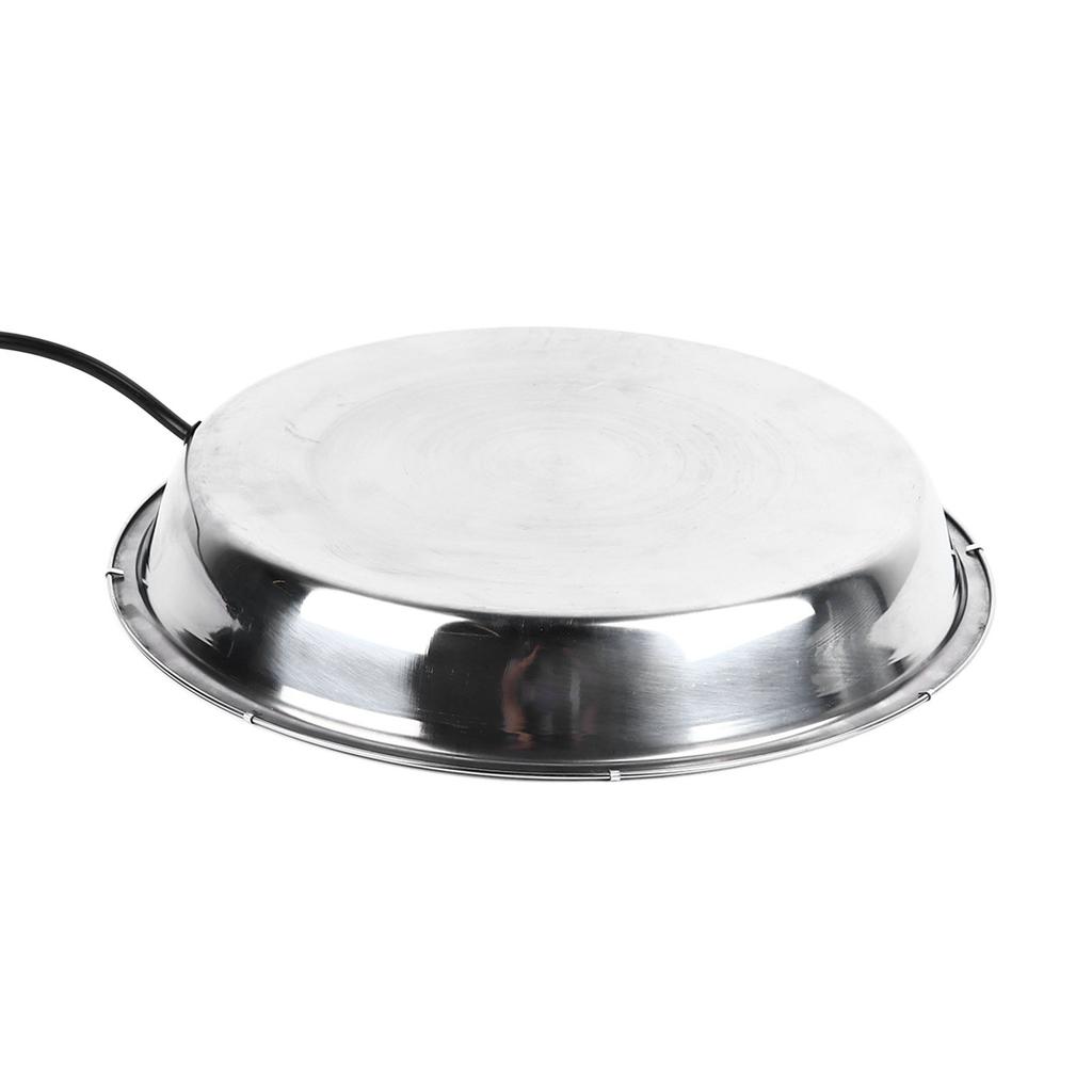 Поилка для птицы с подогревом, устойчивая к укусам, из нержавеющей стали, подогреватель воды для кур для зимы, вилка ЕС