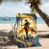 Customizable personalized beach towels Genshin Impact characters themed designs.Suitable for the beach, yoga, sports;ideal as beach accessories