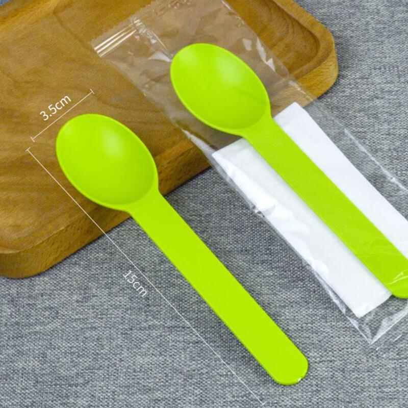 Одноразовая десертная ложка из кукурузного крахмала