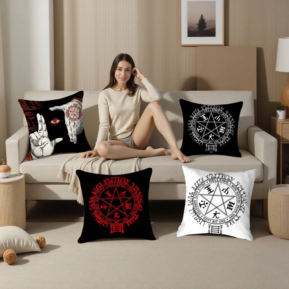 Аниме C-Castlevania Игровая Наволочка Диван Гостиная Спальня Двусторонняя печать Квадратная Подушка Наволочка для подушки для сна