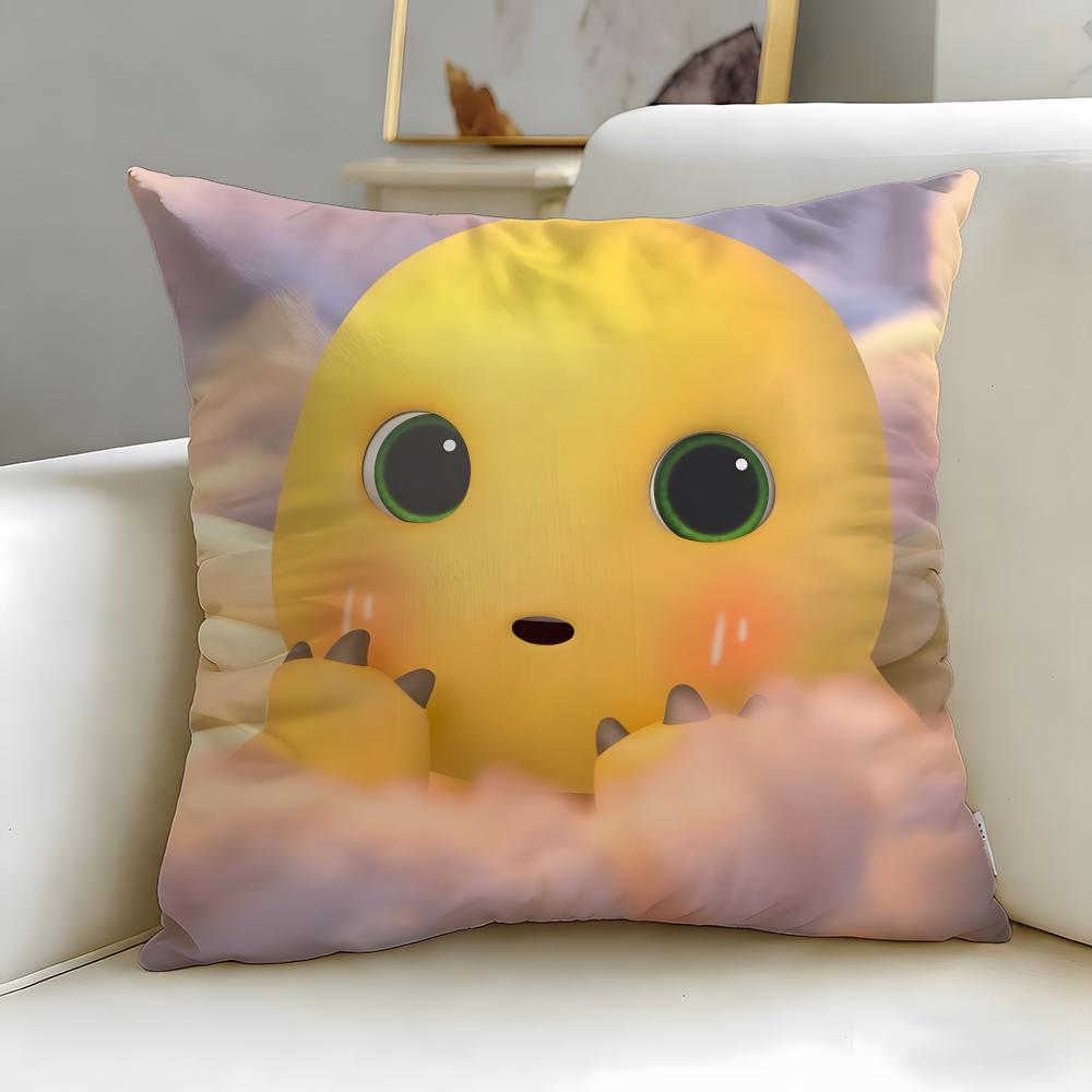 popular cartoon Nailong Cushion Cover Soft & Easy-Wash Pillow Case – Versatile for Couch, Bed, Travel and Office