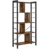Bookcase, Living Room Bookcase, Large 4-Tier Storage Shelf, For Office, Industrial Style, Easy Assembly, S