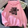 PRAYFOR Charlie Kirk Hoodies Graphic Printing Soft Sweatshirts Long-sleeved  Fleece Clothing  Harajuku Charlie Kirk Pullovers