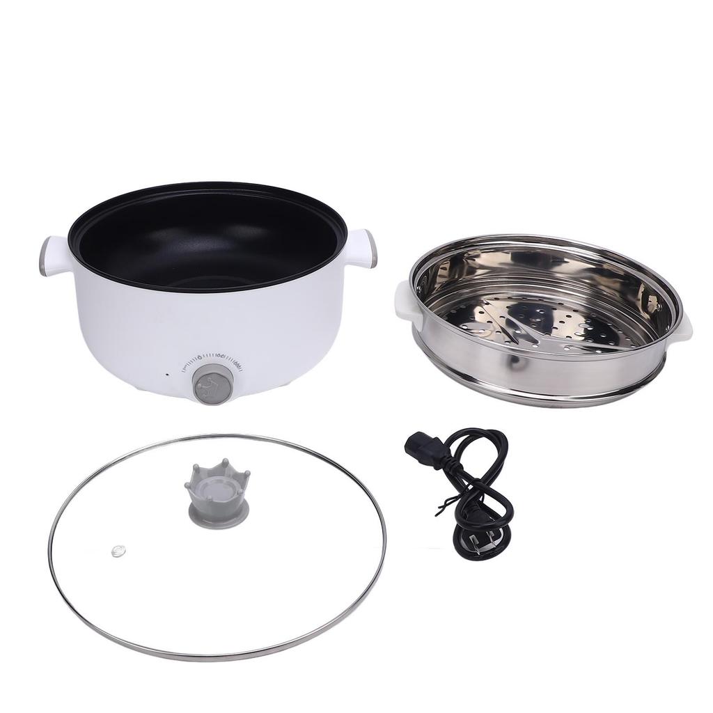 Electric Pot 3.6L Large Capacity 3 Layer Anti Scald Anti Stick Multifunctional Electric Cooker with