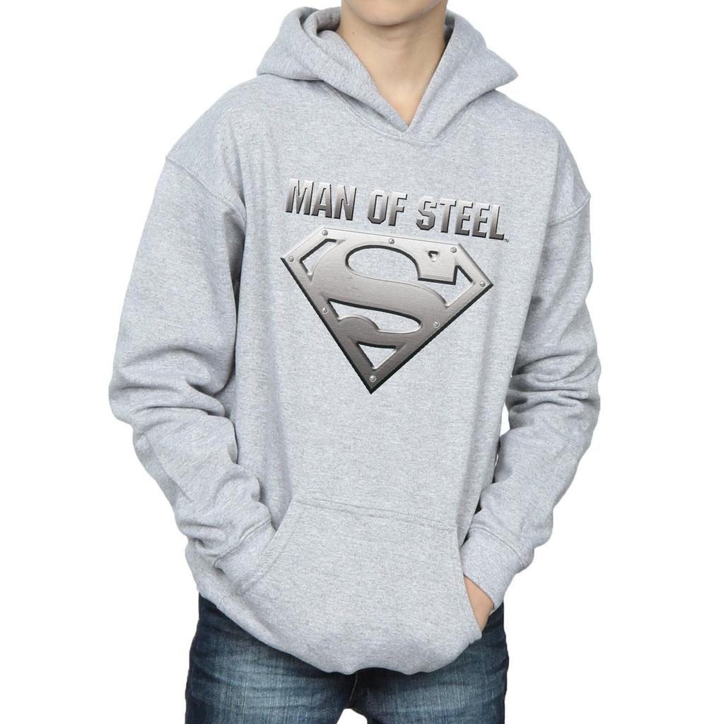 DC Comics Boys Superman Man Of Steel Shield Hoodie