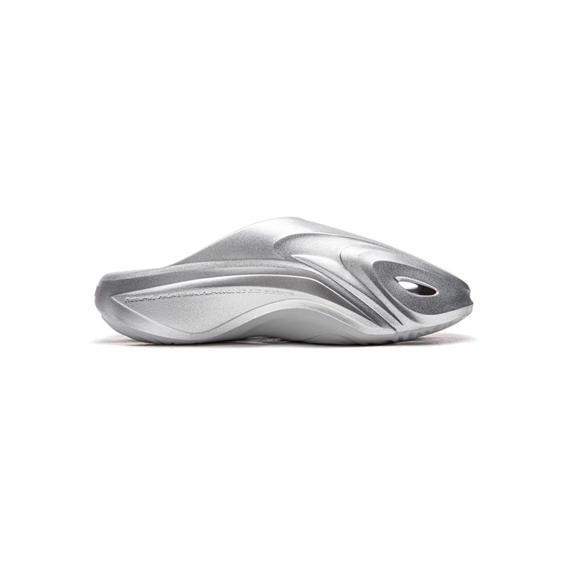 Li-Ning Silver Futuristic One-Piece Mule Clogs ABTW005-4