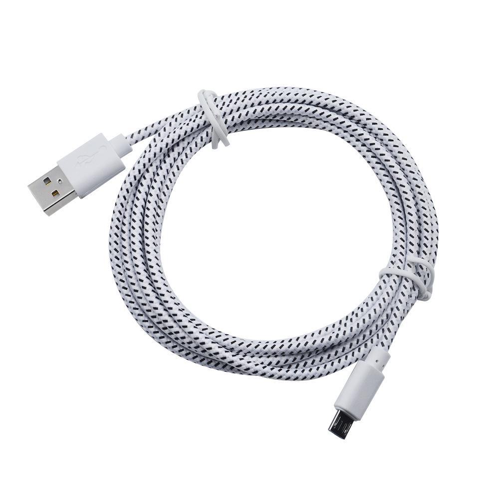 Кабель Micro USB для быстрой зарядки и синхронизации данных, USB-зарядное устройство для телефонов Samsung, Huawei, Xiaomi на Android, нейлоновая оплетка, кабели Micro USB