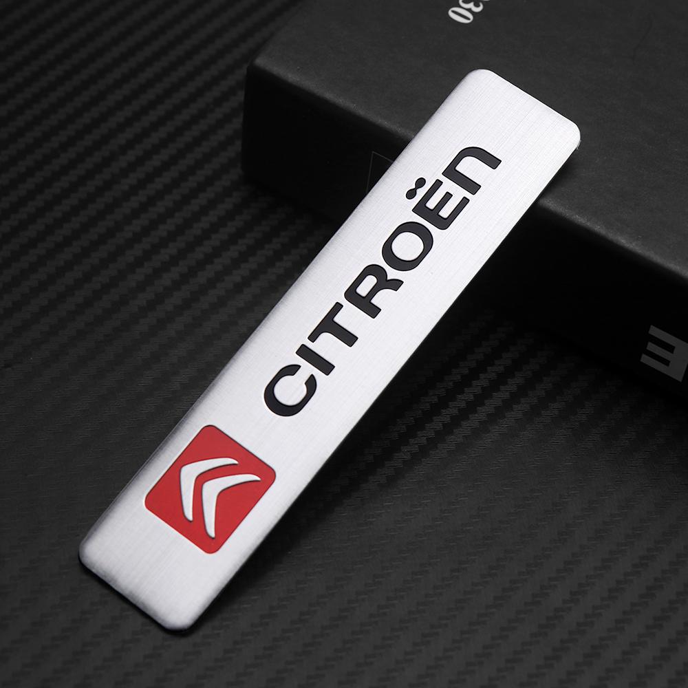 POOR1 3D Aluminum Emblem Car Window Body Car Side Fender Decoration Stickers For Citroen sport C5 C3 C2 Grand Picasso Auto Accessories