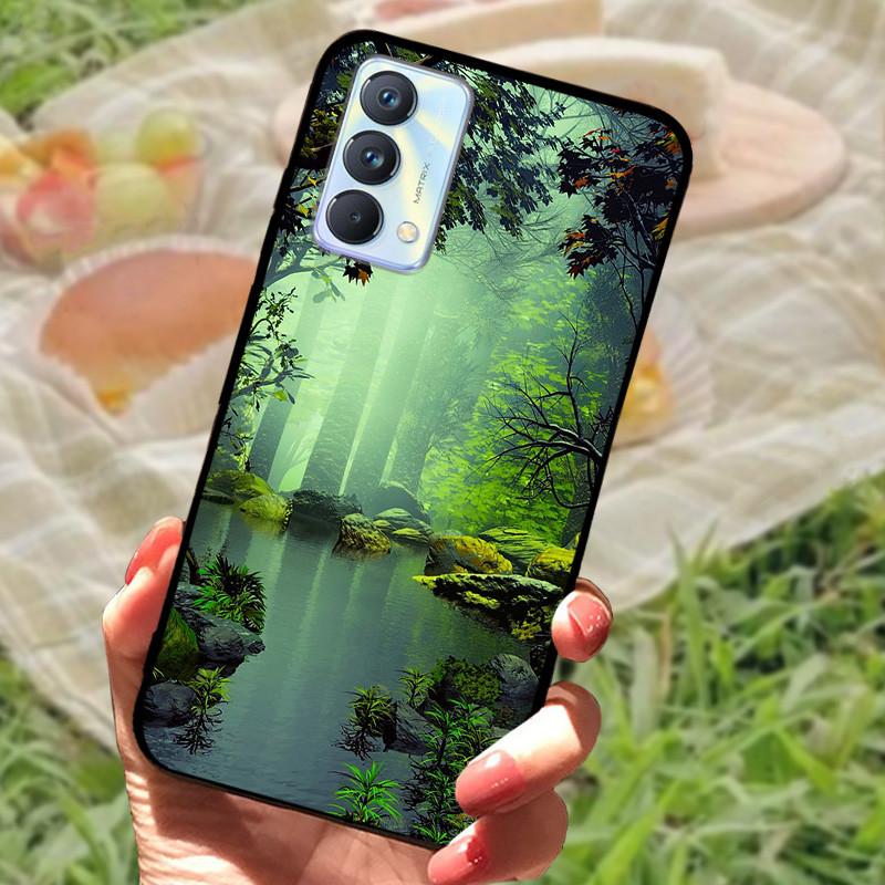 Чехол для Realme GT Master Edition Мраморный painted Cover Мягкий силиконовый ударопрочный чехол для телефона Для Realme GT Master Coque Бампер