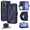 For Samsung Galaxy A55 5G Leather Case Magnetic Closure Wallet Stand Phone Cover with Crossbody Strap