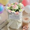 with Light Puff Flower Bouquet Gift Knitted Flower Bouquet Sunflower Bouquet  Valentine's Day