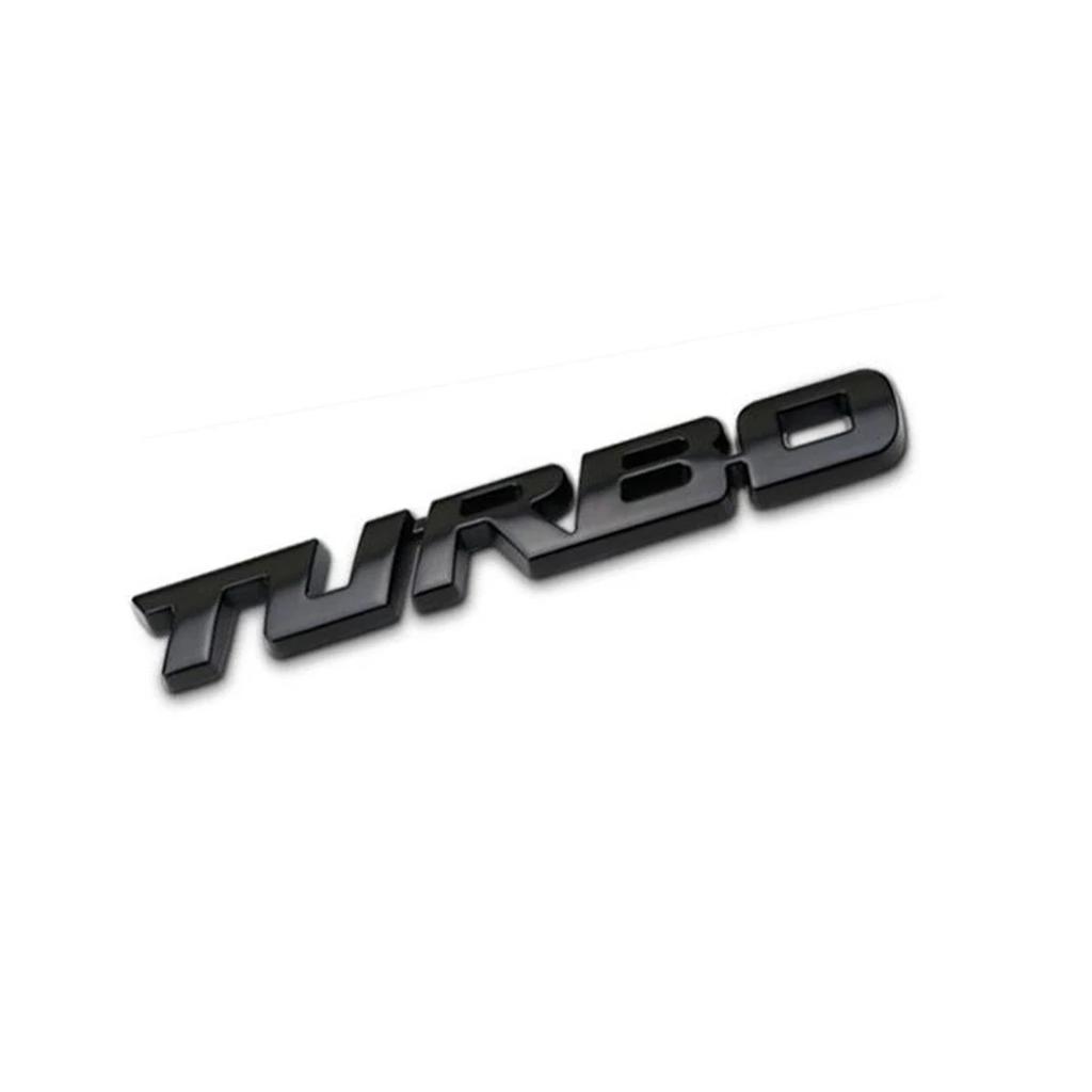 TURBO 3D металлическая наклейка на кузов автомобиля, эмблема, наклейка, гальваника, цинковый сплав, значок на заднюю дверь автомобиля, украшение, автоаксессуары