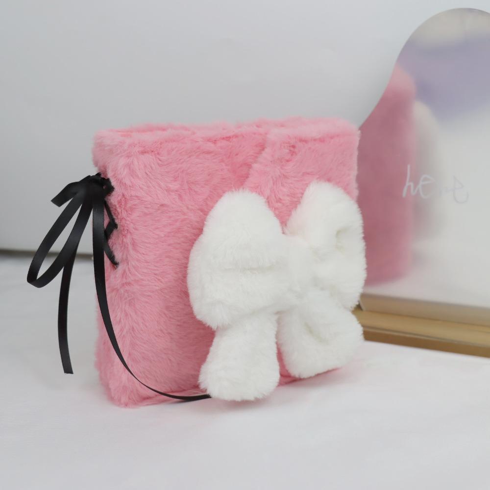 Bowknot Photo Album Plush 3-inch Small Card Storage Binder Creative Photocard Holder  Student