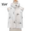 Decorative Scarf for All Seasons Lightweight Women, Cute Bee Pattern Neck Scarf, Sun Protection Headscarf Summer Soft Long Thin Shawl Wrap Vacation,