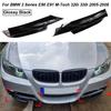 For BMW 3 Series E90 E91 M-Tech 320i 330i 2005-2008 Car Front Bumper Lip Side Splitter Spoiler Kit Fog Lamp Cover