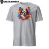 Vibrant Chihuahua Dog Unisex T-Shirt: Colorful Splash Design, Short Sleeve Tee