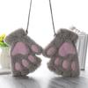 14Colors Fashion Winter Fluffy Lovely Bear Cat Paw  Plush Gloves Fingerless