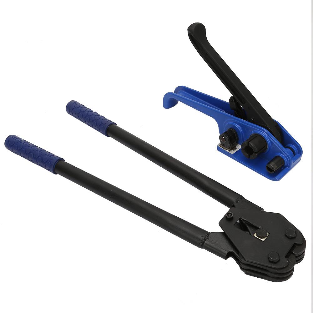 Blue Manual Steel Strap Tensioner Crimper Belts Strapping Banding Tool Packing Machine