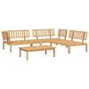 VidaXL Salon palette de jardin 4 pcs bois d'acacia massif, ensemble de table et de chaise de jardin, ensemble de salon de 3209310