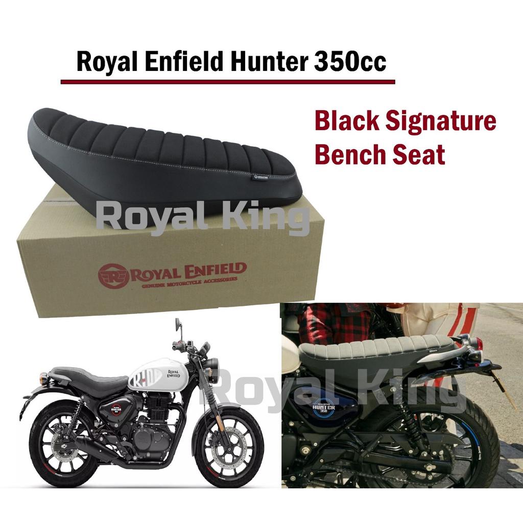 Royal Enfield BLACK "SIGNATURE BENCH SEAT" For HUNTER 350cc