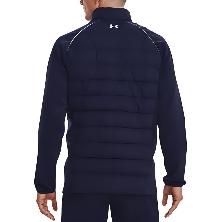 Under Armour Эластичная гибридная пуховая куртка мужская Полуночный темно-синий 1366290-410
