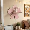 Wall-Mounted Flower Floating Wall Shelf Wooden Wall Hanging Shelf Modern Plant Shelf  Office