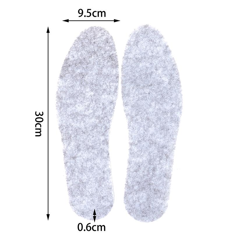 1 пара стельок из алюминиевой фольги, зимние теплые летние прохладные шерстяные подушечки для обуви, вставные подошвы