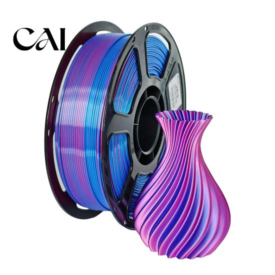 High Temperature Resistant Filament Silk PLA 3D Printer 1.75mm, 1kg Spool Toughness Strong Filament, Satin Finish Multicolor for Models Printing