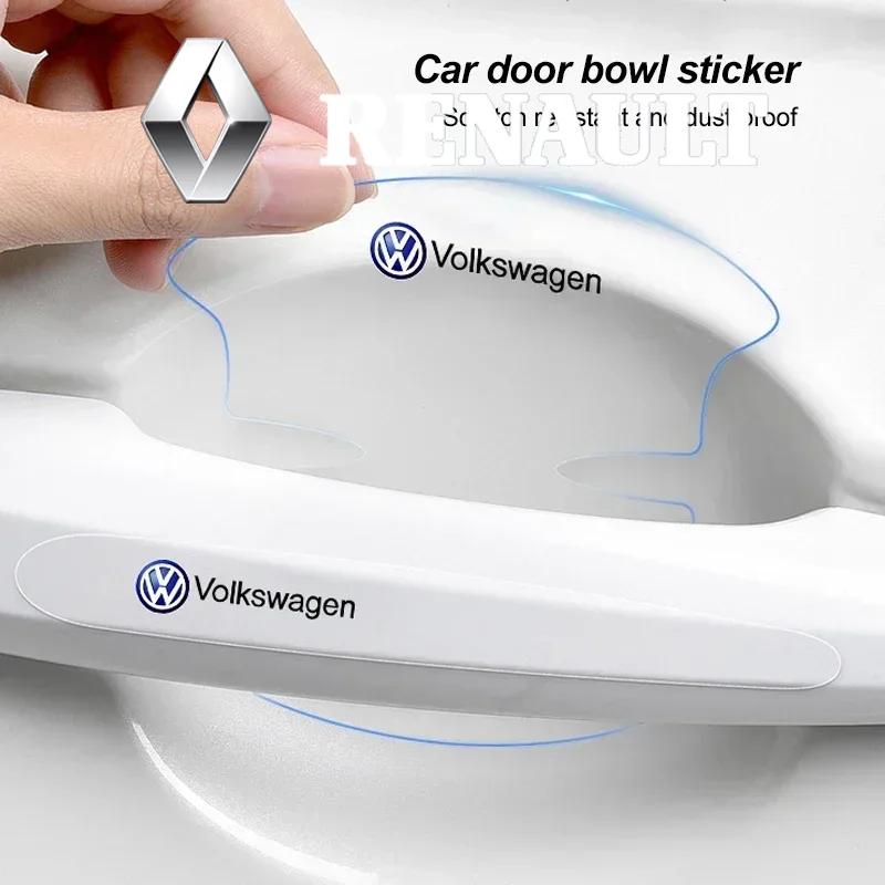Door Handle Protective Sticker Car Anti Scratch Film Accessories For Volkswagen GTI Golf 6 7 8 Polo VW R-Line CC Passat Tiguan zj5