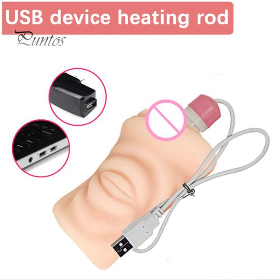 2 шт. USB нагревательные стержни, безопасная теплая стимуляция, удобные уникальные теплые палочки для мужской чашки для мастурбации