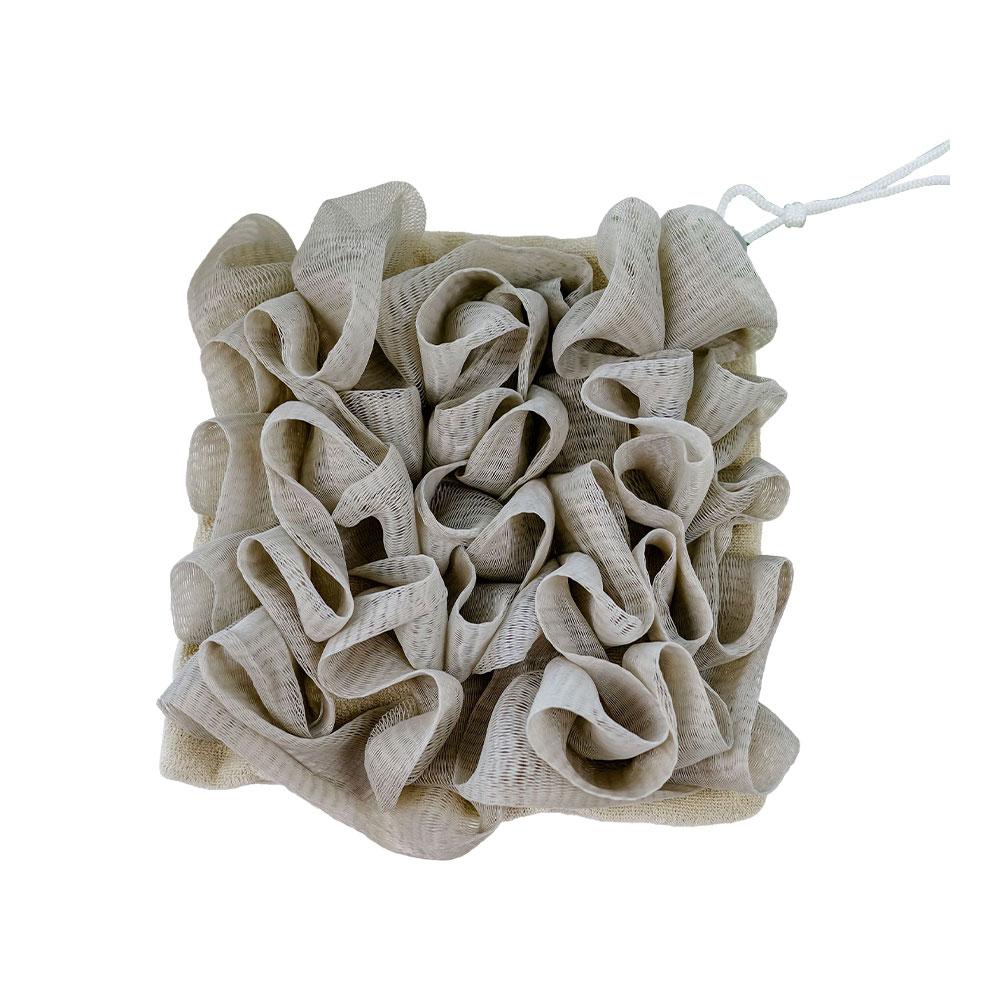 2-в-1 полотенце-шар для ванны, мочалка с завязкой на шнурке для мыла, мягкая отшелушивающая сетчатая губка для душа, уход за кожей, средство для купания