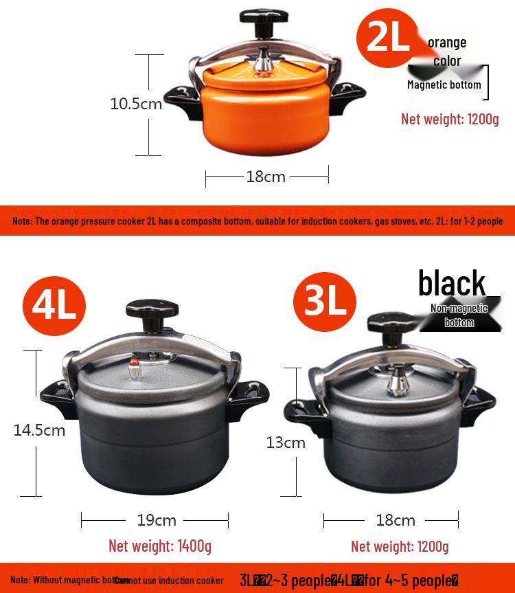 Explosion-Proof Portable Mini Pressure Cooker for Camping & High-Altitude Cooking