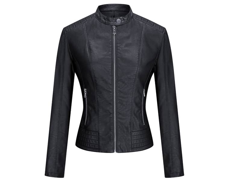 Rose Beauty A Куртка из искусственной кожи с косым карманом на молнии