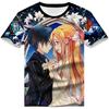Аниме Sword Art Online Kirito SAO 3D Printed Футболка для взрослых Косплей Смешные Быстросохнущие Крутые Футболки с Коротким Рукавом Топы