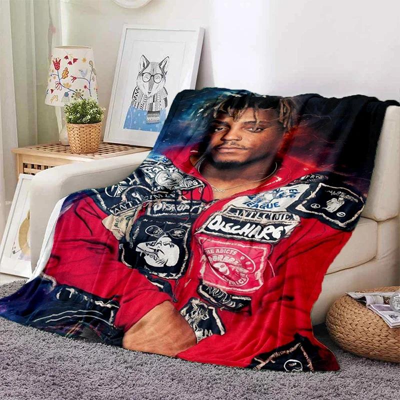 HD Juice WRLD 999 3D Legend Rapper Star Soft Plush Blanket,Flannel Throw Blanket for Living Room Bedroom Picnic Bed Sofa Cover