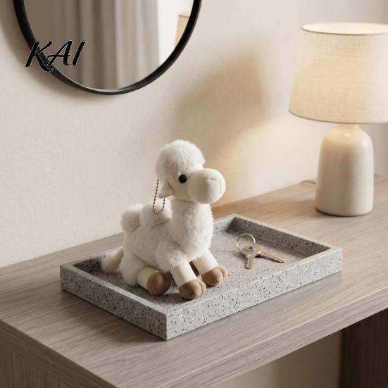 Portable Bag Pendant Plush Camel Charm, Stuffed with Bead Simulation Decoration Chain, Animal Plushie Backpack Handbags Purse Hanging Shaped Charm