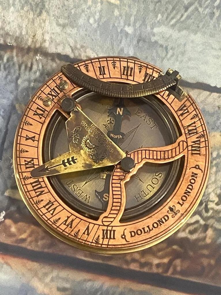Marine Working Sundial Compass Brass Nautical Antique Finish Collectible Wonderful Seasonal Gift