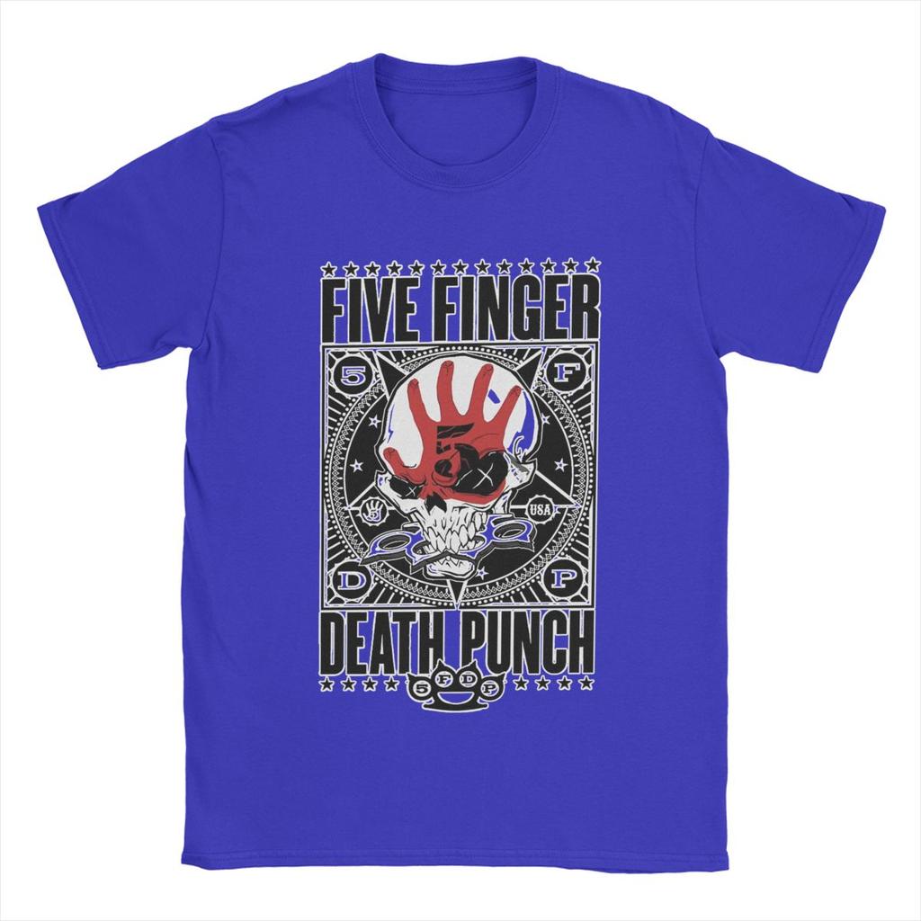 Five Finger Death Punch 5FDP Мужская футболка Винтажные футболки Короткий рукав Круглый вырез Футболки Хлопок Идея для подарка Топы