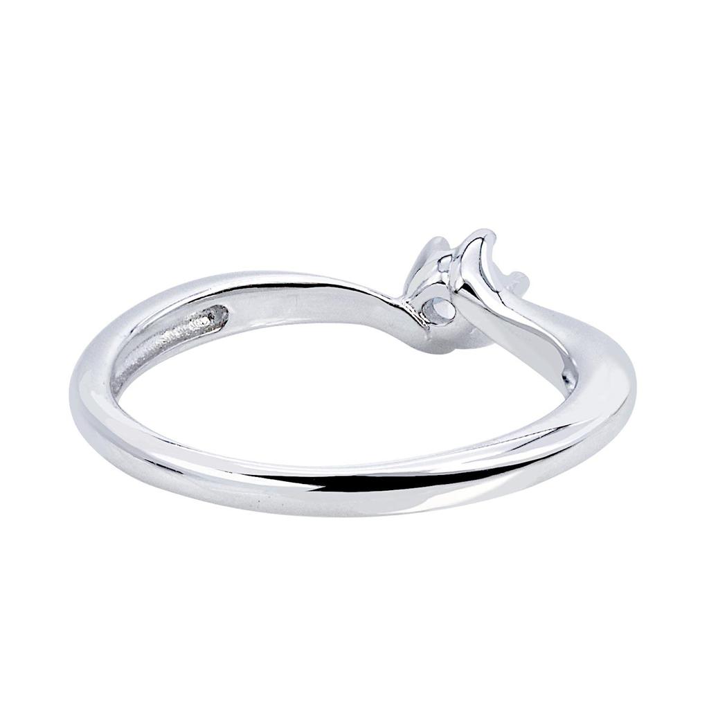 Предложение Кольцо Серебряное Кольцо Одиночный Кубический Цирконий 9 [Sears] Нет. г-56-09