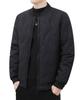 Ganata Padded Solid Size Black Men's Jacket, Warm, Ribbed, Color, Casual, Simple, M,